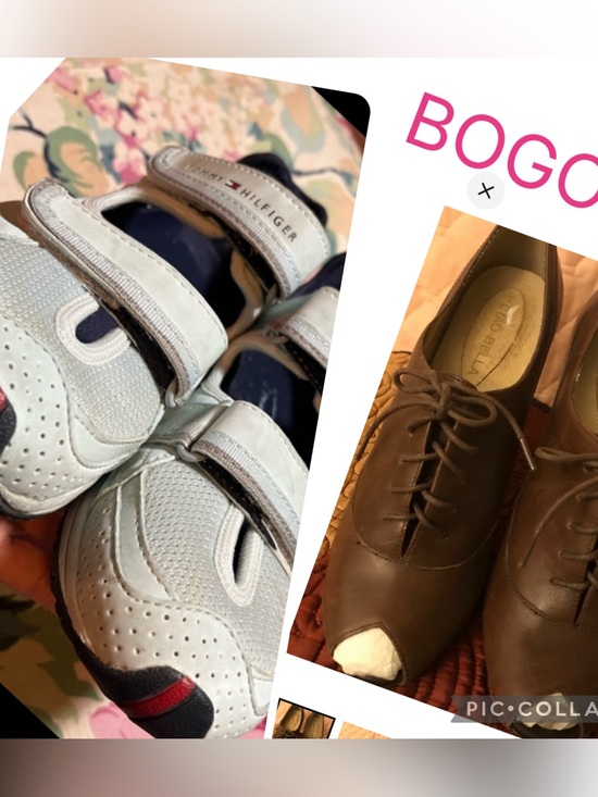 Tommy Hilfiger Shoes - Tommy Hilfiger Grey Sneaker
Free: Brown peep- toe heels shoes
